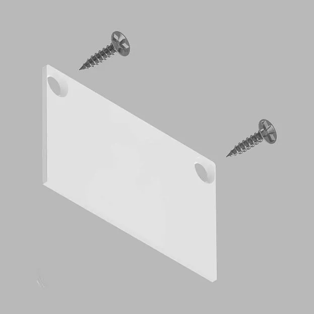 Заглушка для профиля под шпаклевку LeDron АВД-5607-Z White