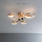 Потолочная люстра RISOR C 4 плафона. Lampatron risor-c-4 3299-8160