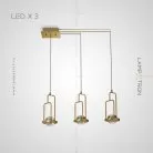 Готовая комбинация светильников DIGHTON CH 3 лампы Lampatron dighton-ch-3 4136-10222