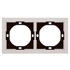 Рамка 2-местная, PFR00-3002-08, пудровый жемчуг Stekker 50487 Мия