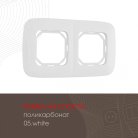 Рамка из поликарбоната на 2 поста Arte Milano 505.05-2.white am