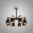 Люстра Потолочная На Штанге Natura C8 Black ImperiumLoft 178002-26
