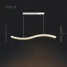 Реечный, рядный светильник BERTOLDA W Тип B. Цвет Хром. Размер S Lampatron 7383-20359