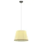 Подвесной светильник бронза с кремовым абажуром Citilux CL402033 Вена