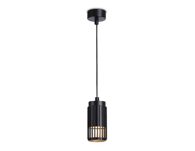 Подвесной светильник со сменной лампой GU10 BK черный D60*1120 Ambrella light TN51695 Подвесной светильник со сменной лампой GU10 BK черный D60*1120 Ambrella light TN51695
