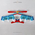 Потолочный светильник AIRCRAFT 6 плафонов. Lampatron 2109-3313