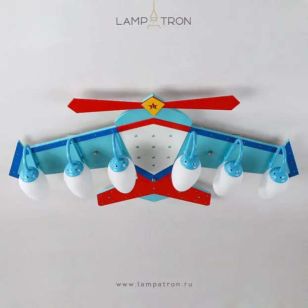 Потолочный светильник AIRCRAFT 6 плафонов. Lampatron 2109-3313 Потолочный светильник AIRCRAFT 6 плафонов. Lampatron 2109-3313