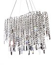 Хрустальная подвесная люстра Lumina Deco LDP 2159-800 CHR Zucchero