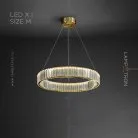 Кольцевые люстры и светильники BERTOLDA Одно кольцо. 60 см. Цвет Золото Lampatron 6266-23287