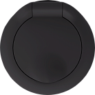 Накладка для розетки Schuko с заземлением, с крышкой, 16A 250 В~, матовый шоколад, Donel DO45442 D16