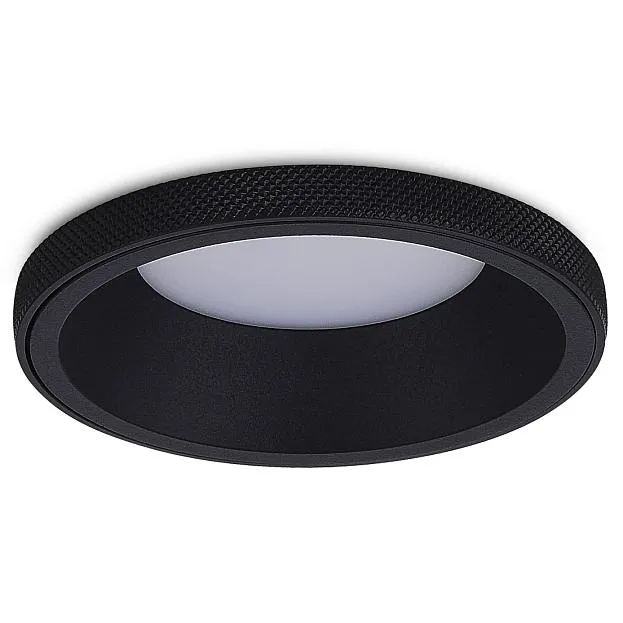 Светильник встраиваемый, под лампу GX53, D112xH33мм, IP20, черный Donel DN15010R1B DN15