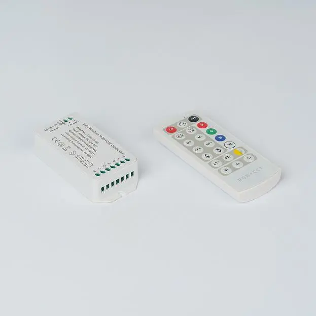Контроллер RGB с пультом 2.4G 16А 12-24V SWG 2,4G SW-RGB-CW-2.4G-16A Контроллер RGB с пультом 2.4G 16А 12-24V SWG 2,4G SW-RGB-CW-2.4G-16A