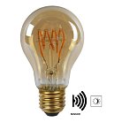 Лампа светодиодная Lucide 49042/04/62 E27 4W 2200K янтарная Led Bulb Twilight Sensor
