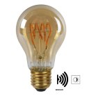 Лампа светодиодная Lucide 49042/04/62 E27 4W 2200K янтарная Led Bulb Twilight Sensor
