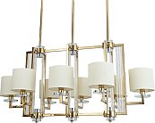 Подвесная люстра Newport 35408/S gold без абажуров