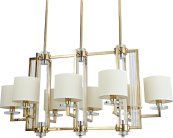 Подвесная люстра Newport 35408/S gold без абажуров