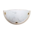 Бра стекло/белое/кремовый E27 1*100Вт 360х180 Sonex 0107 LUARO WOOD