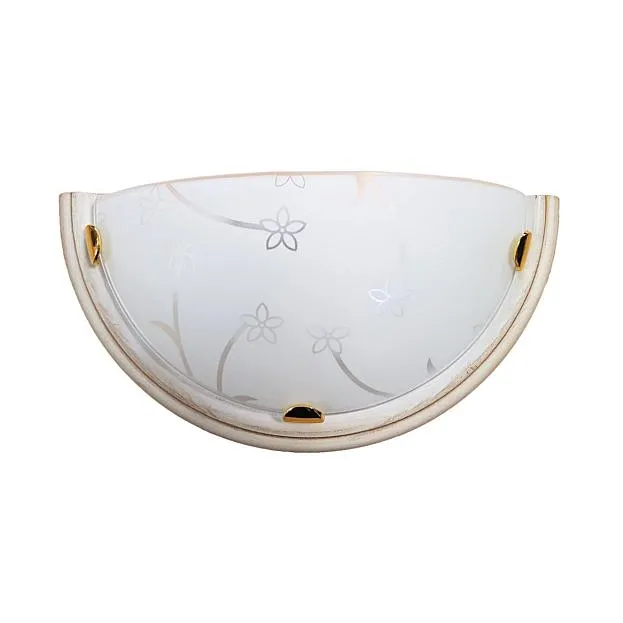 Бра стекло/белое/кремовый E27 1*100Вт 360х180 Sonex 0107 LUARO WOOD