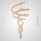 Люстра BERTOLDA SPIRAL Размер XL. Цвет Серебро Lampatron 8369-22900