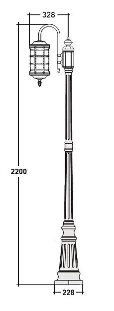 Наземный фонарь Oasis Light 81209/10 down cover Gb BARSELONA