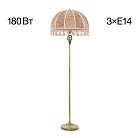 Торшер бронза с абажуром Вышивка Citilux CL407935 Базель