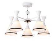 Подвесной светильник WH/BK белый/черный E27/5 max 60W D580*380 Ambrella light TR3165/5