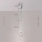 Подвесной светильник JURIS Цвет хром. Lampatron 8577-23872