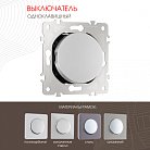 Выключатель одноклавишный, 10AX 250V Arte Milano 202.30-1.silver am