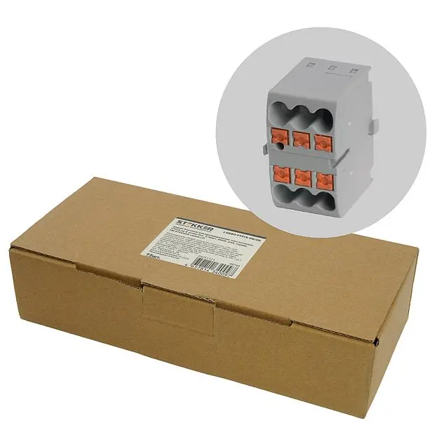 Зажим блочный Stekker 49744 LD580 PTFIX 06/25 Зажим блочный Stekker 49744 LD580 PTFIX 06/25