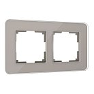 Рамка из стекла на 2 поста Werkel W0022417 Elite дымчатый a057875