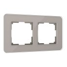 Рамка из стекла на 2 поста Werkel W0022417 Elite дымчатый a057875