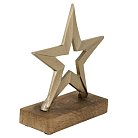 Фигурка Звезда Eglo 427543 BALIGUIAN L150, B50, H160 алюминий, дерево, золотой, натуральный