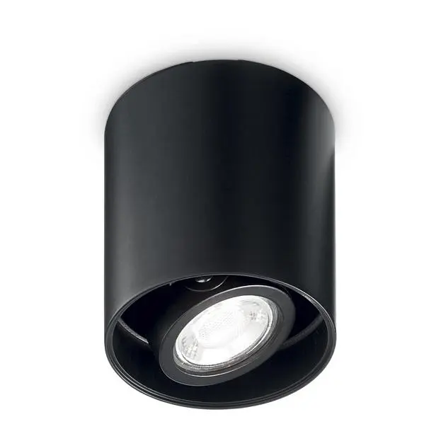 Потолочный светильник Ideal Lux Mood PL1 D09 Round Nero 243924 Потолочный светильник Ideal Lux Mood PL1 D09 Round Nero 243924