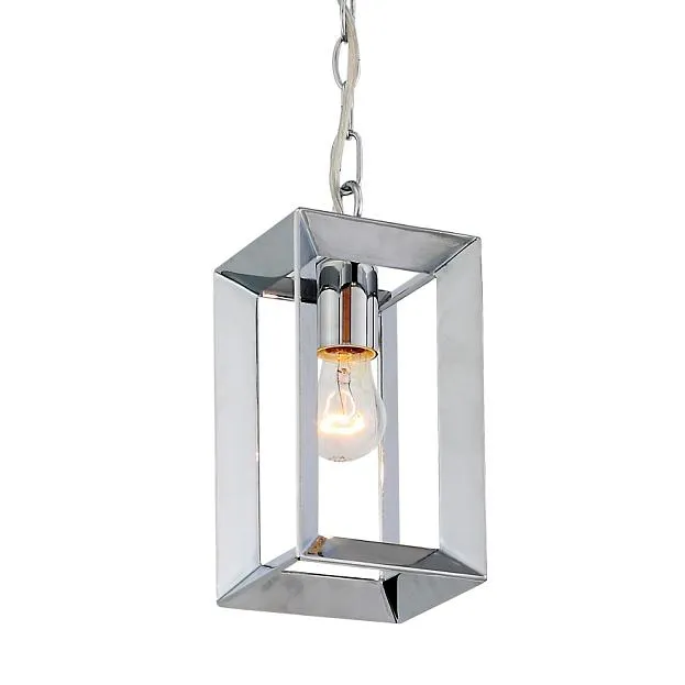 Подвесной светильник Rectangle Chrome Pendant Lamp 1 ImperiumLoft 85290-22 40.2158
