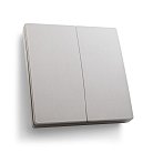 Кнопка-выключатель беспроводной FERON 41720 TM82 230V, 500W, двухклавишный, серебро