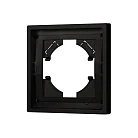 Рамка пластиковая FRM-TENDO-SFPL-1-BK (Матовый черный) Arlight 054642