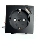 Розетка 1-местная с/з (механизм), STEKKER 49155 PST16-9111-03
