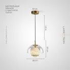 Подвесной светильник HENNEKE MARBLE Облачный мрамор. Подвес стандартный Lampatron henneke-marble-cloud-standart 9098-25915