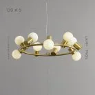 Кольцевые люстры и светильники MOSSEL 9 ламп Lampatron mossel-9 6073-16274