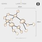 Бра EVIAN ZODIAC Модель Gemini (Близнецы) Lampatron 8417-23070