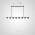 Реечный, рядный светильник JANICE LONG 8 плафонов. Нейтральный свет Lampatron 8564-23824