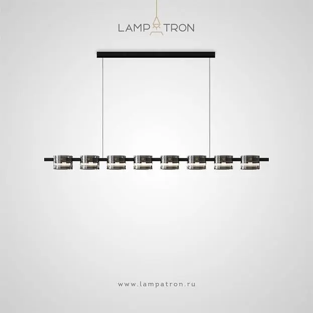 Реечный, рядный светильник JANICE LONG 8 плафонов. Нейтральный свет Lampatron 8564-23824 Реечный, рядный светильник JANICE LONG 8 плафонов. Нейтральный свет Lampatron 8564-23824