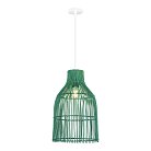 Светильник подвесной Белый/Зеленый E27 1*40W ST-Luce SL1513.503.01 CESTA