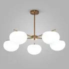 Подвесная люстра со стеклянными плафонами Eurosvet 30190/5 латунь a065712 Like