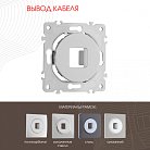 Вывод кабеля Arte Milano 202.49-1.silver am