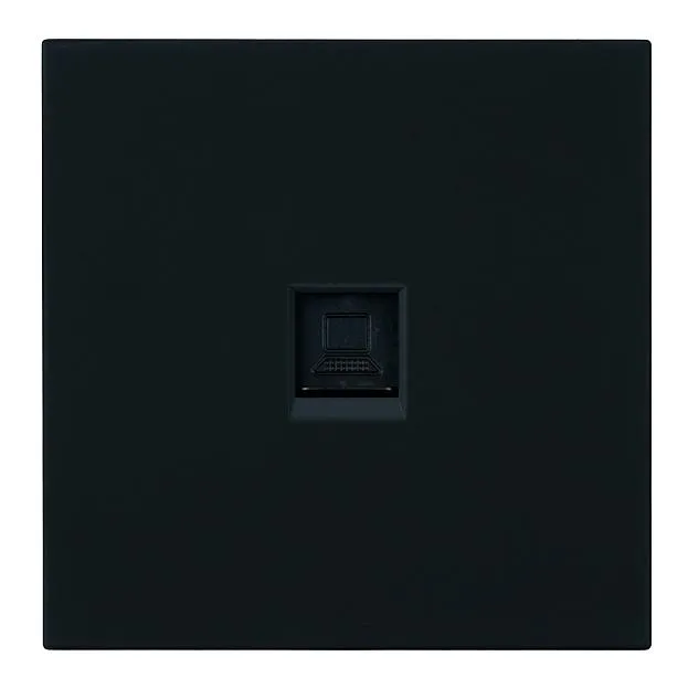 Розетка компьютерная 1-местная RJ-45 (механизм), RST00-3117-05, черный бархат Stekker 50450 Мия