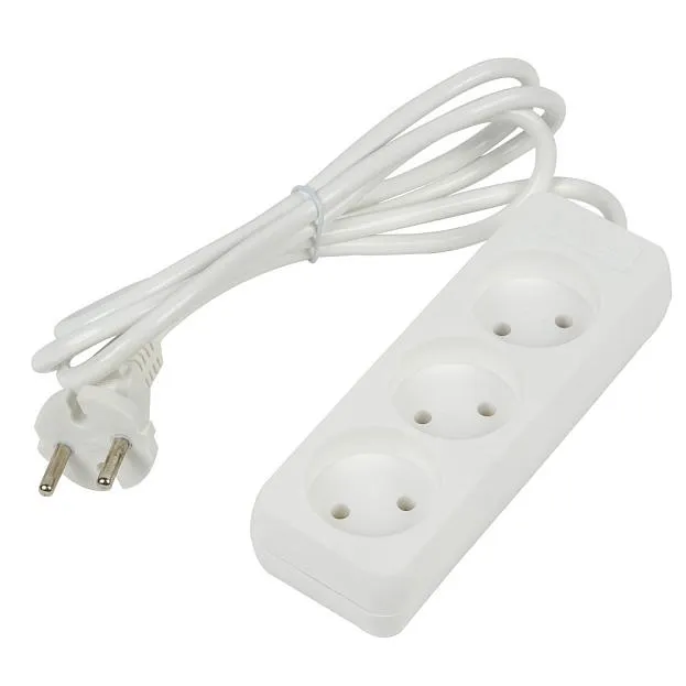Розеточные блоки, удлинители Uniel S-CU3-2 WHITE Ultra