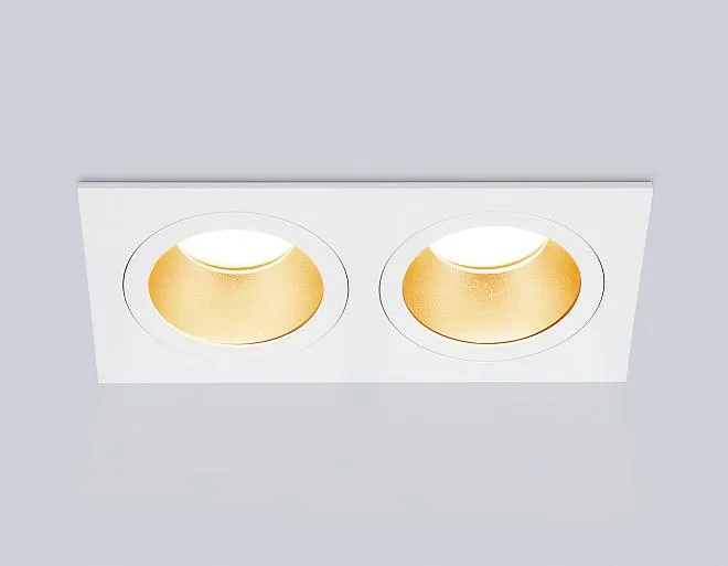 Встраиваемый светильник Ambrella light TN102831/2 WH/GD белый/золото GU5.3/2 178*93*50