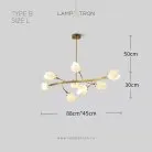 Кольцевые люстры и светильники JULY Модель B. Размер L Lampatron 8614-24021