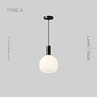Подвесной светильник IRIS WHITE Тип A. Цвет Черный Lampatron f-iris-white-a-black 7262-19982